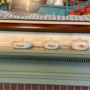 ❤️SOLD❤️CorningWare Spice of Life Bowls with Lids Covers VINTAGE